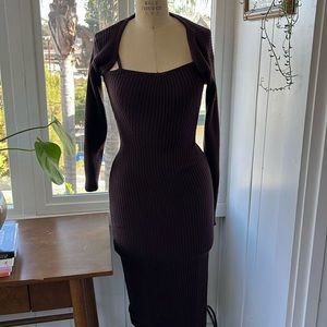 Midi dress and shrug